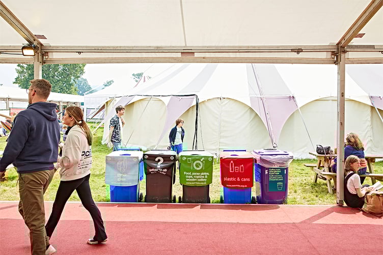 Recycling at this year's Hay Festival