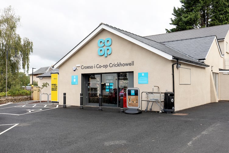 Crickhowell's Co-op store opened today