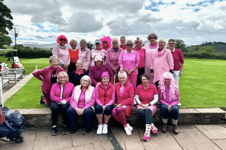 Cradoc Ladies pulled out all the stops for their outfits during the fundraising event