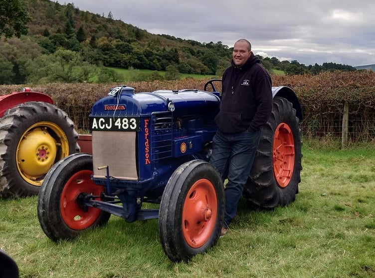 Rob Gore with his award-winning 1937 Fordson