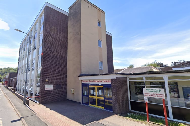 John Beddoes Campus in Presteigne, which is part of Newtown High School