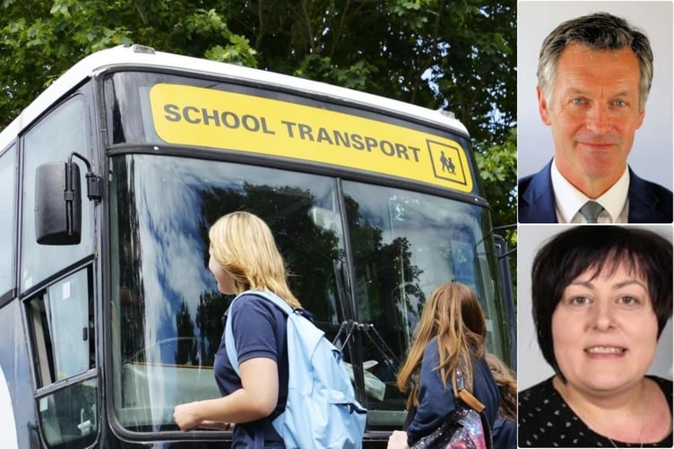 Above is Conservative group leader, Cllr Aled Davies and below is Powys Independents joint leader, Cllr Beverley Baynham