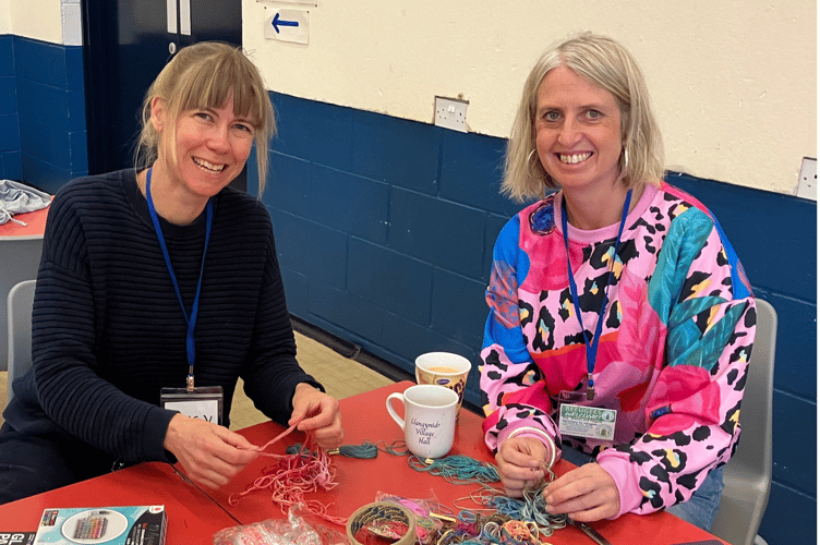 The two main organisers of the event, Lucy Lancaster and Tessa Craig