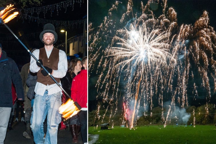 John Bray will lead the torchlight procession with his fire juggling
