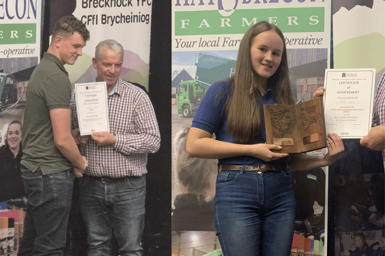 The speaking team winners - Sennybridge YFC