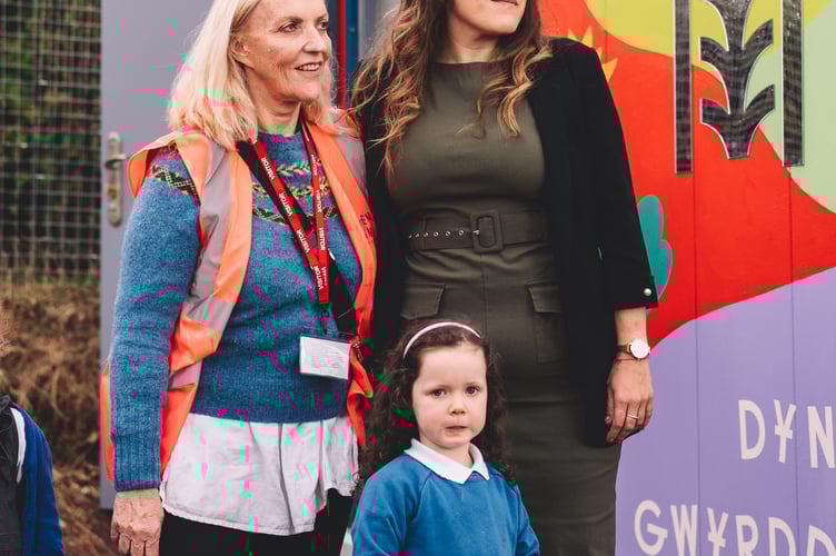 Fiona Stewart (left) and Claire Pugh, Headteacher of Priory Church in Wales School (right)