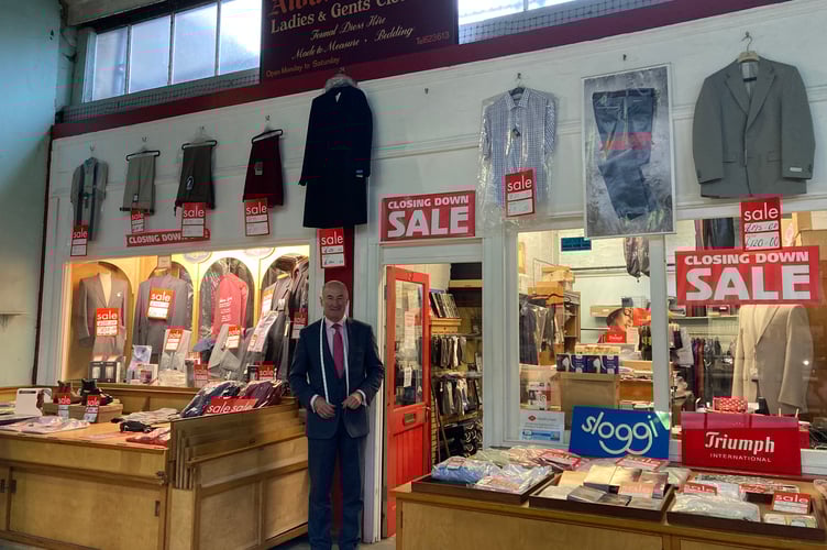 Aidan Sweeney’s menswear shop will close in mid-November
