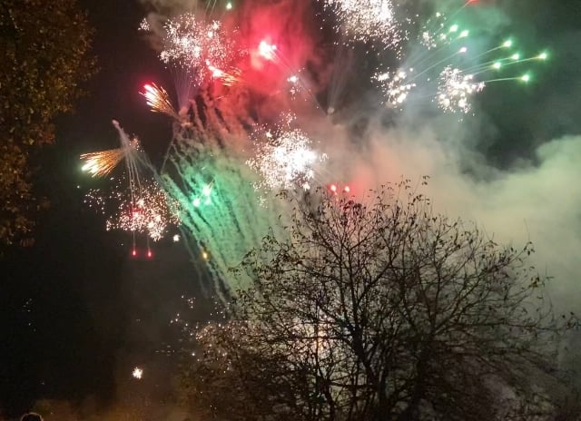 Watch: Spectacular firework display in Presteigne