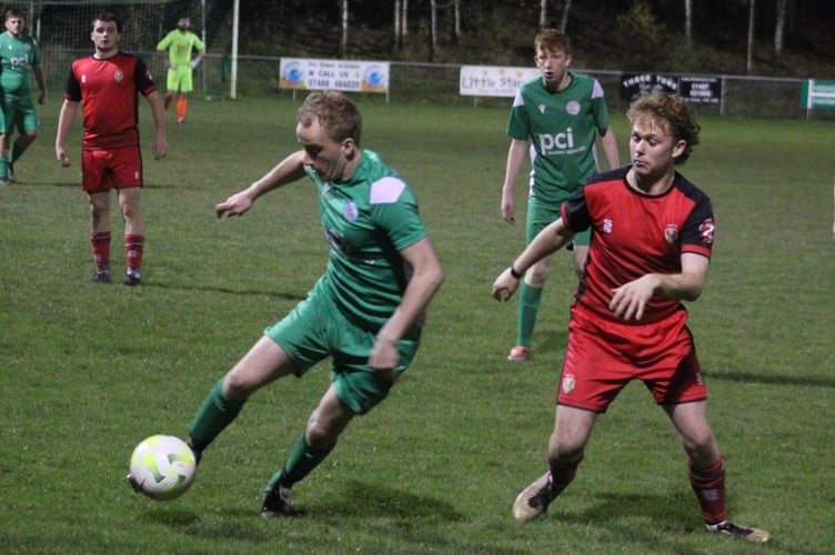 Hay St Marys in action against Aberystwyth University 