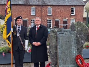 Talgarth gathers for Remembrance Day