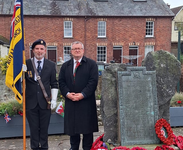 Talgarth gathers for Remembrance Day
