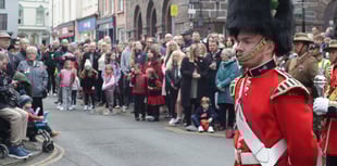Video: Brecon comes together for Remembrance Day parade