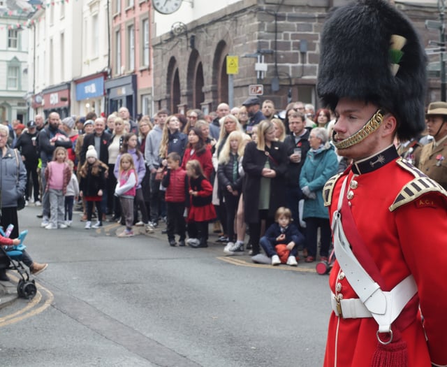 Video: Brecon comes together for Remembrance Day parade