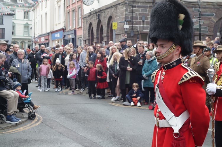 Remembrance Day parade in Brecon 2024
