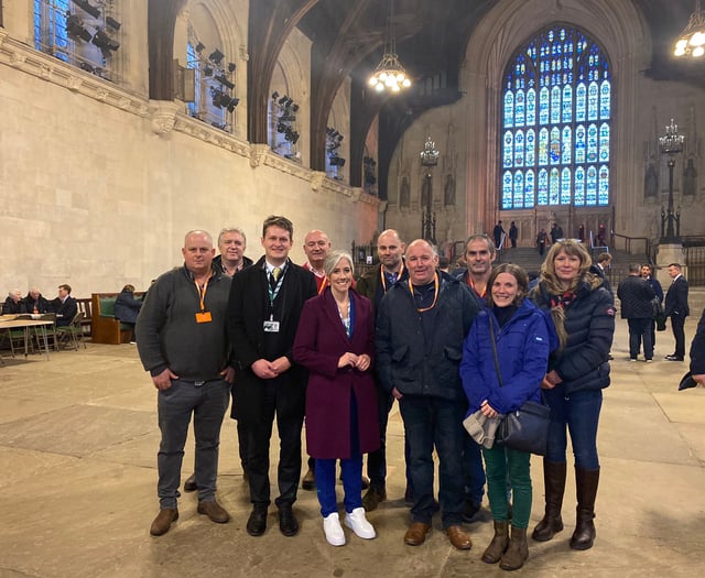 MP demands ‘axe the family farm tax’ at Westminster protest