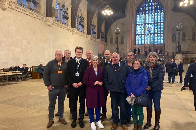 David Chadwick MP and Daisy Cooper MP with Brecon Radnor and Cwm Tawe Farmers