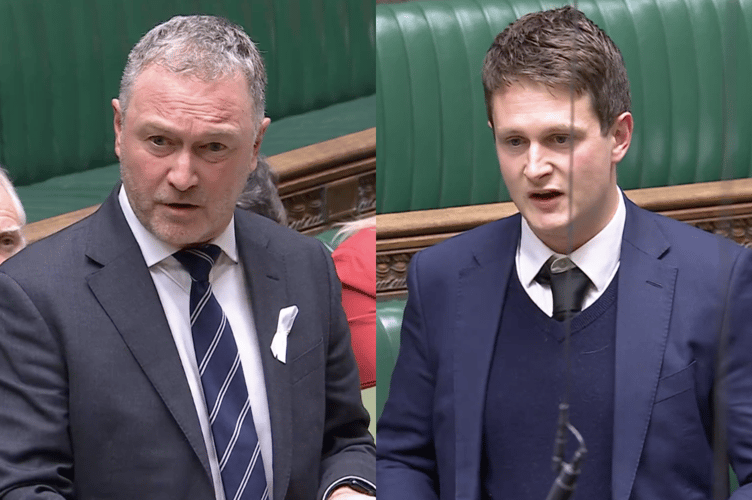 David Chadwick (right) with Environment Secretary Steve Reed (left)