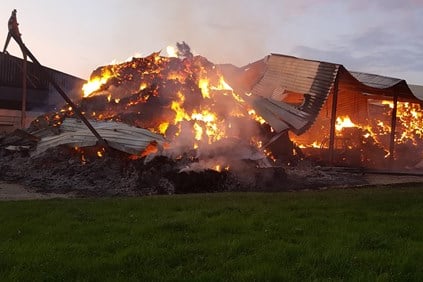 Barn fire
