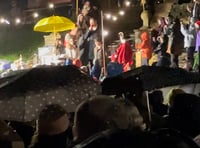 Watch: Actor Luke Evans switches on Hay's Christmas lights