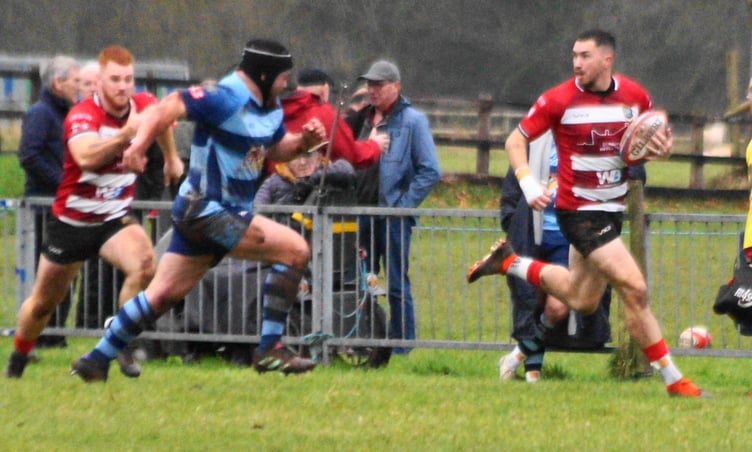 Jake Newman breaks in an early counter attack