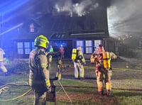 Fire crews extinguish blaze at Hay-on-Wye property