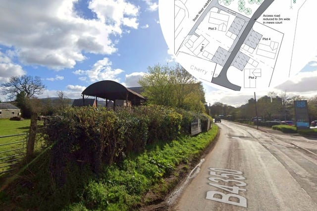 Plans lodged for four new homes in border village