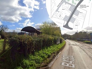 Plans lodged for four new homes in border village
