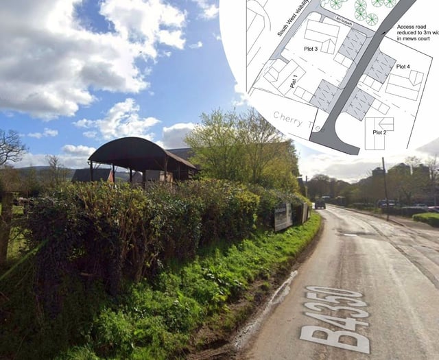 Plans lodged for four new homes in border village