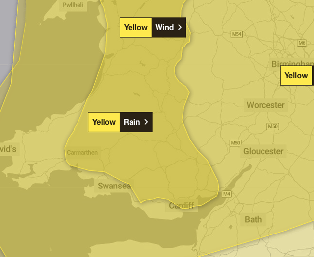 Multiple weather warnings in place for stormy end to the week