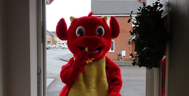 The MAWWFRS mascot, Sbarc