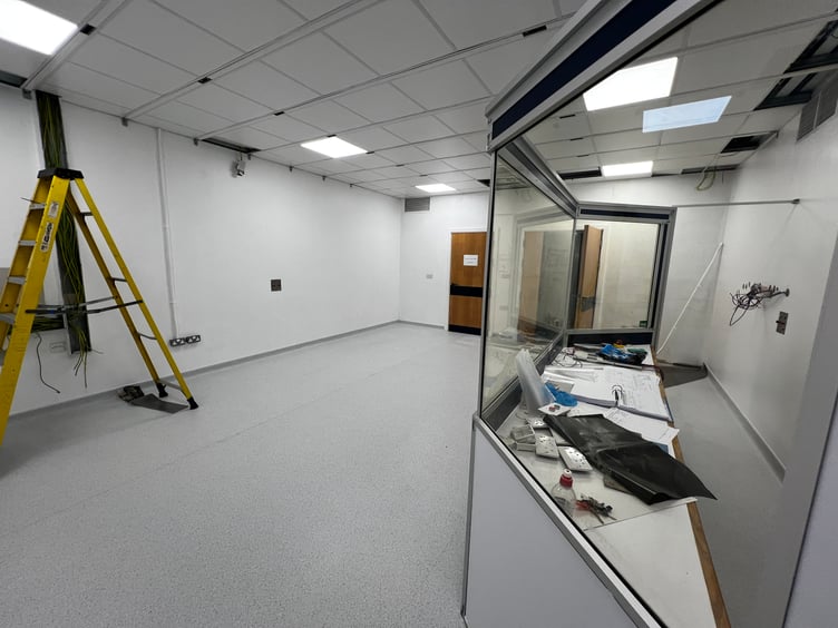 The X-ray room at the Victoria Memorial Hospital in Welshpool has been cleared ready for the new units