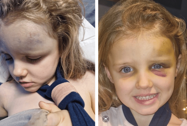 Family thanks emergency services after five-year-old’s scary fall