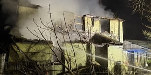 Roof and wall collapse in early morning house fire