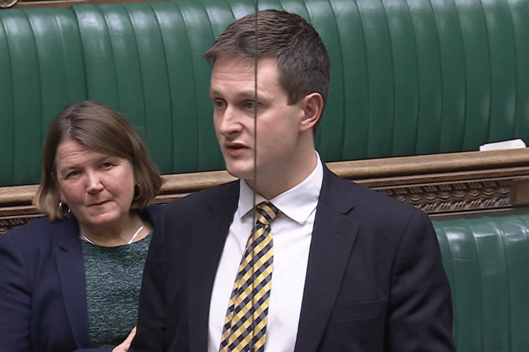 MP David Chadwick addresses the Commons, calling for stronger river protections and community representation on water company boards