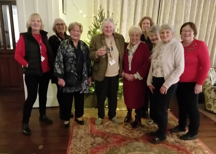 Guests enjoyed a festive evening of carols, canapés, and charity at Treberfydd House