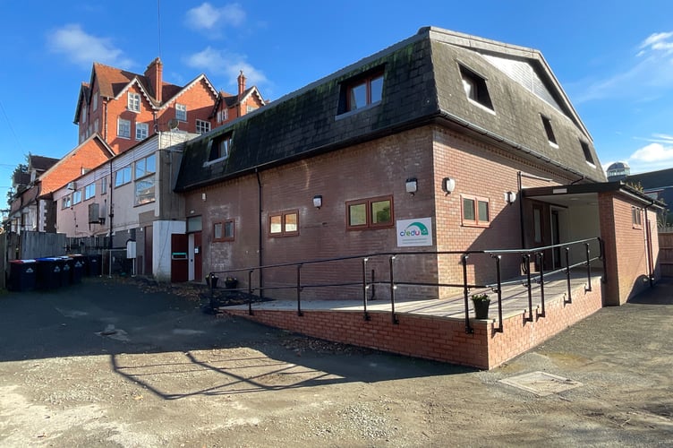 The nightclub, behind the Commodore Hotel, that has been turned into a new food bank and advice centre.