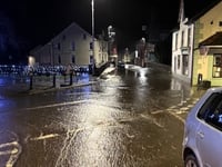 Fire crews battle flooding in Llanwrtyd Wells