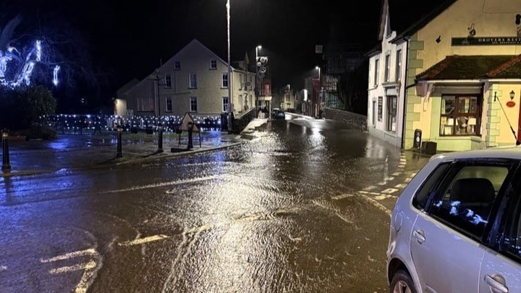 Fire crews responded to flooding in Llanwrtyd Wells