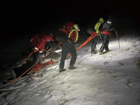 Mountain rescue teams battle heavy snowfall in seven-hour ordeal