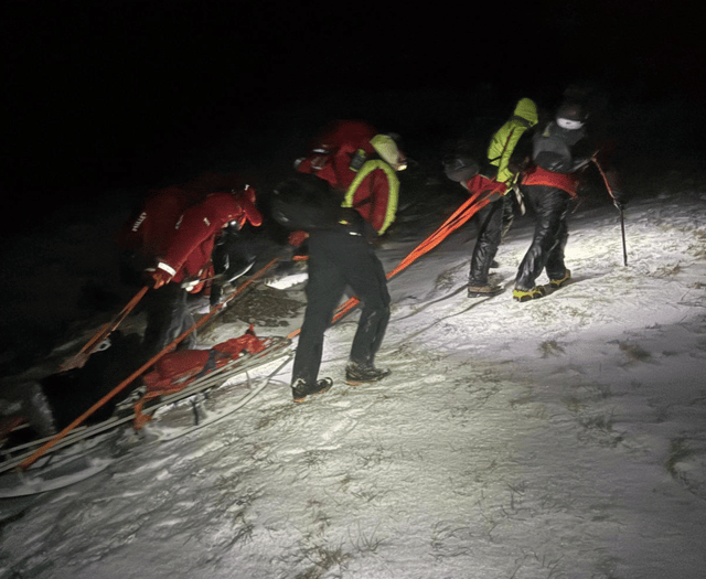 Mountain rescue teams battle heavy snowfall in seven-hour ordeal