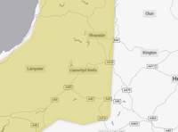 New snow and ice warning for parts of Brecon and Radnorshire