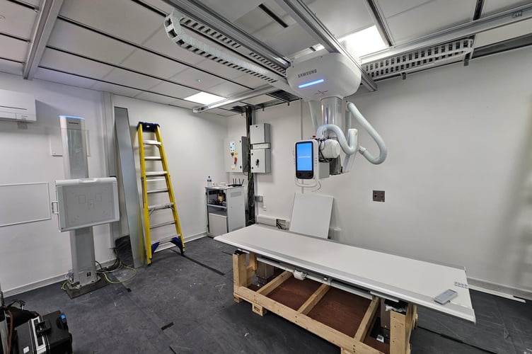 Newly installed equipment at Victoria Memorial Hospital in  Welshpool.