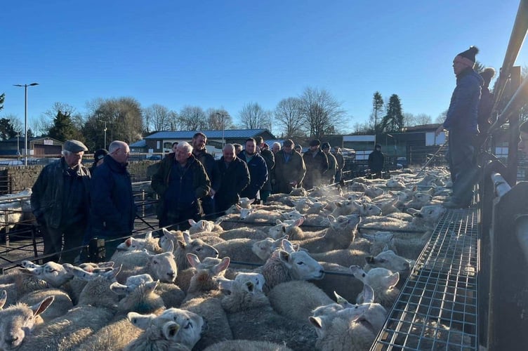 Traders at Knighton Market