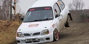 Spectacular action at Showground Stages rally