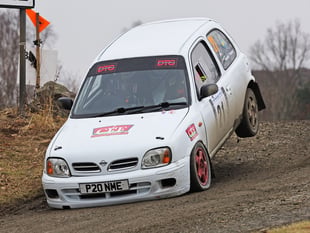 Spectacular action at Showground Stages rally