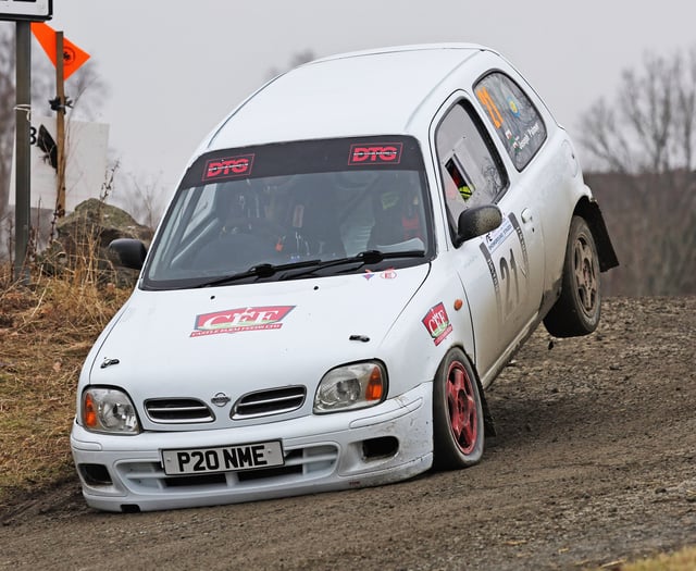 Spectacular action at Showground Stages rally