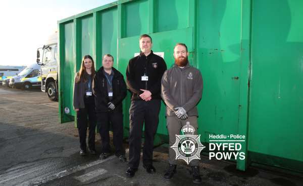 The effort is a collaboration between Dyfed-Powys Police and Cwm Environmental