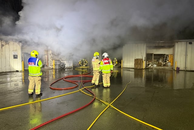 Fire breaks out at Welshpool industrial estate