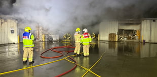 Fire breaks out at Welshpool industrial estate