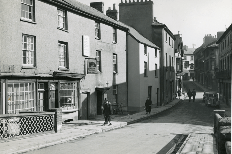 The former view up Castle Street from the bridge